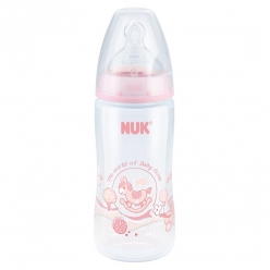 NUK First Choice Plus BABE ROSE Бутылочка пласт 300мл+соска