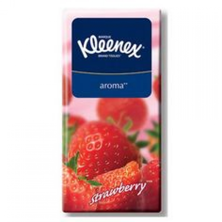 Носовые платки Клинекс клубника кор 10*24