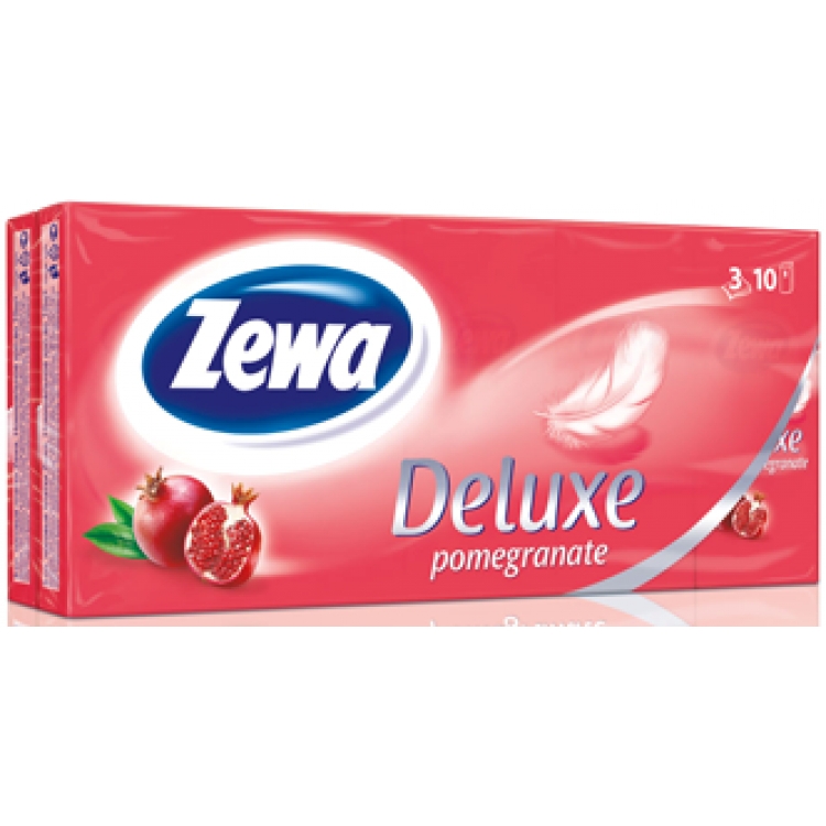 Платки Носовые Zewa Deluxe Kids Гранат 3 слойные