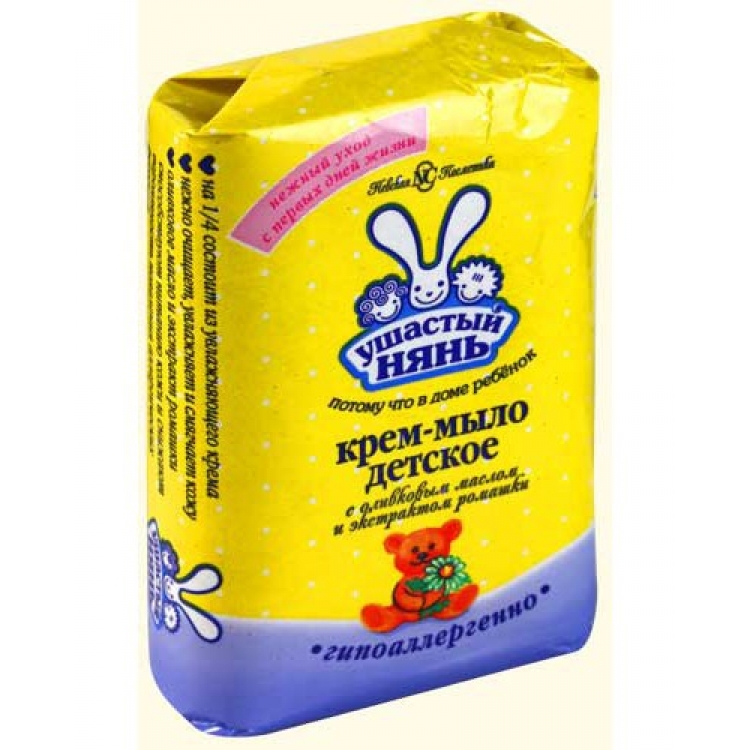 УШАСТЫЙ НЯНЬ Крем-мыло с экстрактом ромашки 90г
