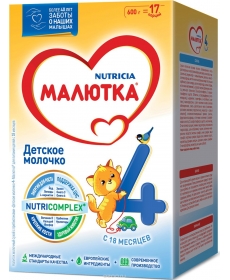 Малютка 4 Смесь 600г Nutricia Малютка 4 Смесь 600г Nutricia