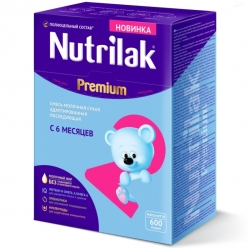 Nutrilak Premium 2 молочная смесь с 6 мес. 600 г.