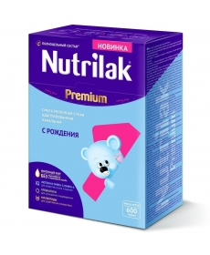 Nutrilak Premium 1 молочная смесь с рождения 600 г.