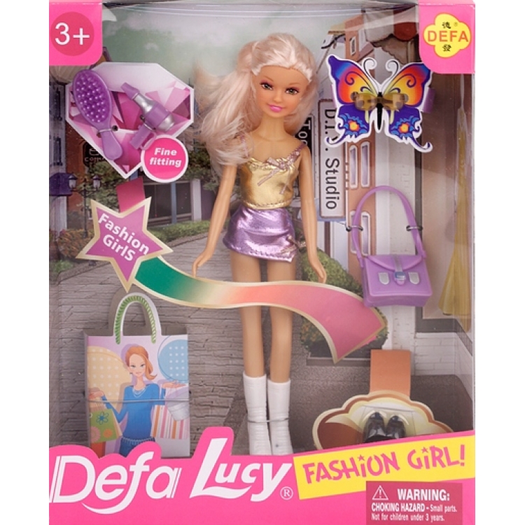 Кукла Defa с аксессуарами 21,5*26,5*5,5 см