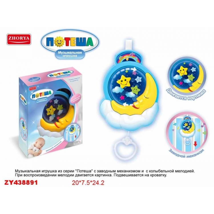 Музыкальная игрушка "Потеша" с заводным механизмом