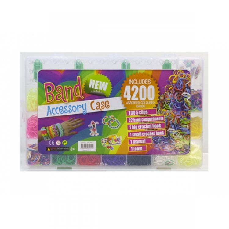 Набор резинок для плетения браслетов Band Accessory Case (Rainbow Loom)