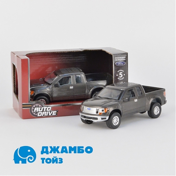 Форд F-150 1:32, инерц., пластиковая машинка, свет J10014