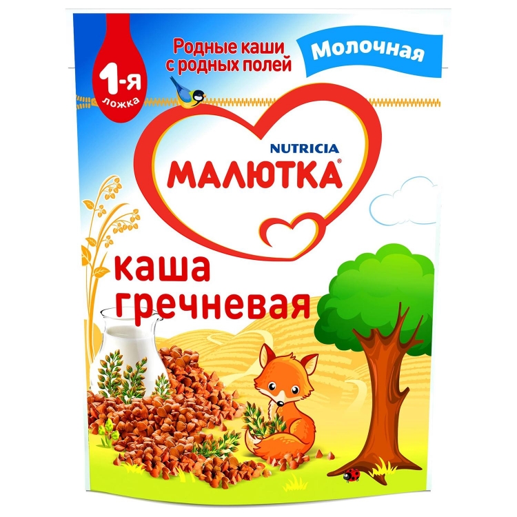 Малютка каша 220г мол. Гречка