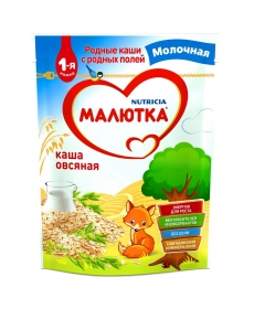 Малютка молочная каша овсяная 220г. Малютка молочная каша овсяная 220г.