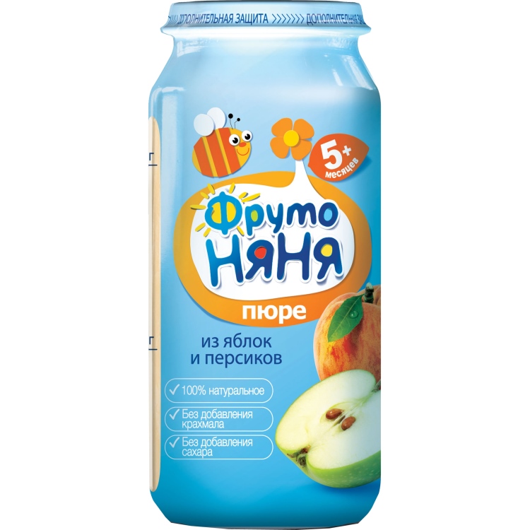 ФрутоНяня Пюре 250г Яблоко/Персик