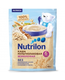 Каша безмолочная Nutrilon мультизлаковая 180 грамм Каша безмолочная Nutrilon мультизлаковая 180 грамм