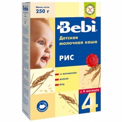 Bebi Молочная Каша Рис 250г