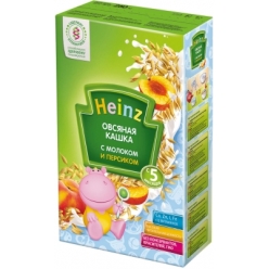 Heinz Каша овсяная с персиком и молоком 250г