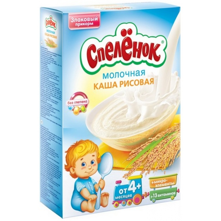 Спеленок Каша молочная Рис 250г