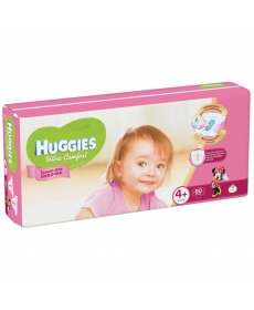 Huggies Ultra Comfort Подгузники для девочек (4) 10-16 кг - 60 шт