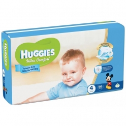 Huggies Ultra Comfort Подгузники для мальчиков (4) 8-14 кг - 66 шт