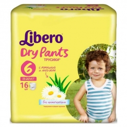 Libero Dry Pants (6) 13-20кг 16шт