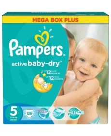 Pampers Active Baby-Dry Junior (11-18кг) 126шт. Pampers Active Baby-Dry Junior (11-18кг) 126шт.