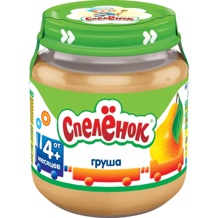 Спелёнок пюре стекло 125г Груша