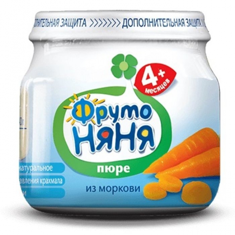 ФрутоНяня Пюре 80г Морковь
