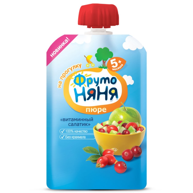ФрутоНяня Пюре 90г Витаминный Салатик