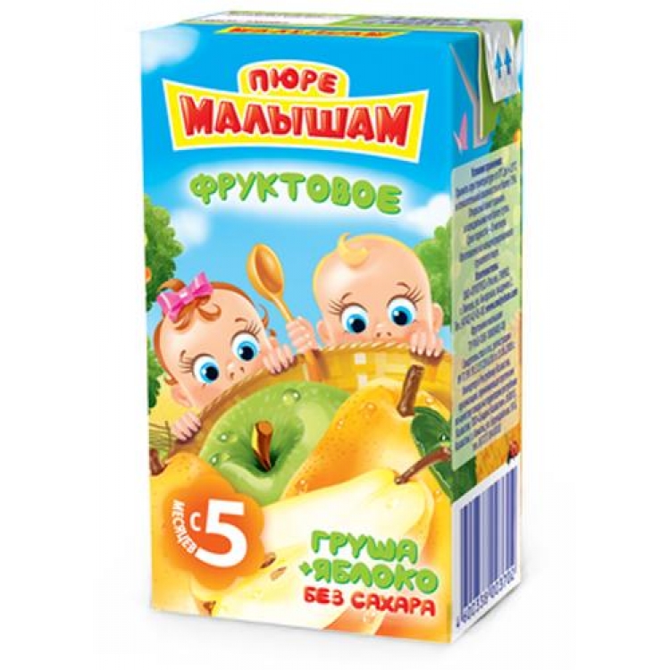 ФрутоНяня Малышам Пюре 125г Яблоко/Груша