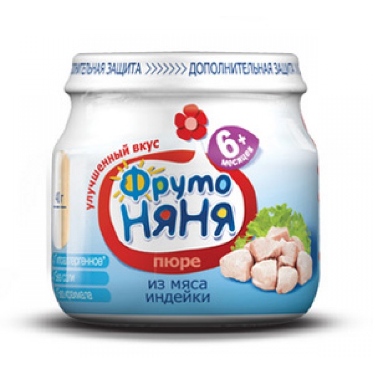 ФрутоНяня Пюре 80г Индейка