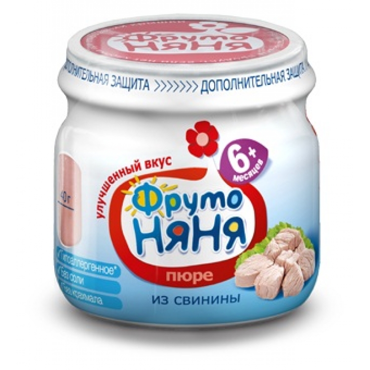 ФрутоНяня Пюре 80г Свинина