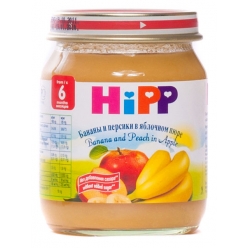 HIPP Пюре 125г Банан/Персик/Яблоко