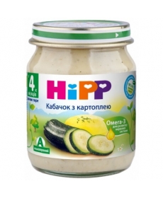 HIPP Пюре 125г Кабачок с картофелем