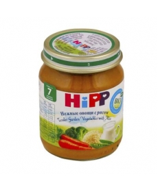 HIPP Пюре 125г Нежные овощи/Рис