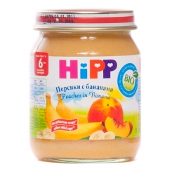 HIPP Пюре 125г Персик/Банан