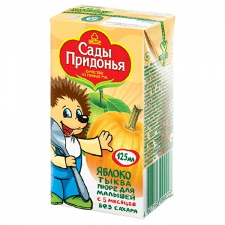 Сады Придонья Пюре 125г Яблоко/Тыква