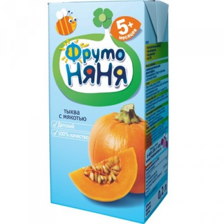 ФрутоНяня 0,2л Нектар тыква/мякоть