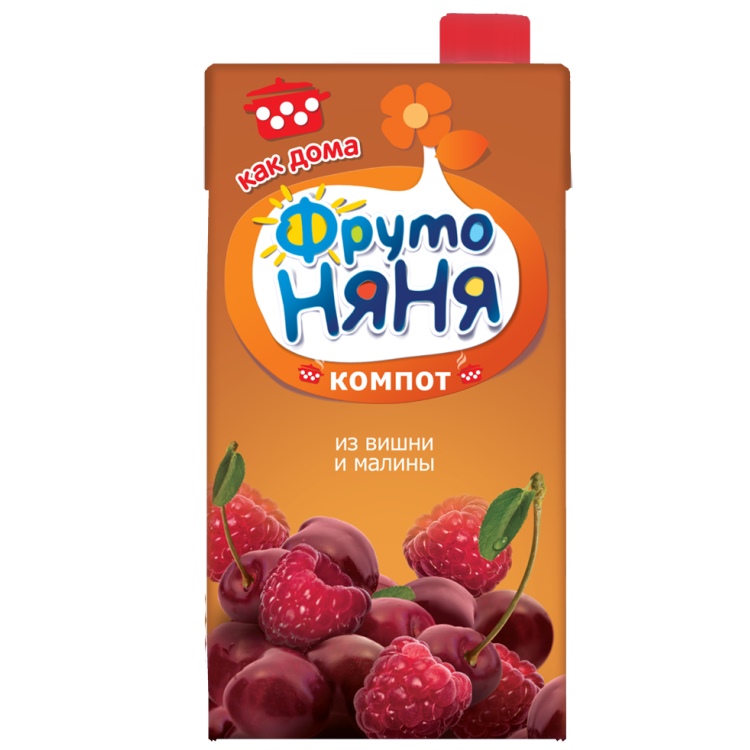 ФрутоНяня 0,5л Компот напиток вишнево-малиновый