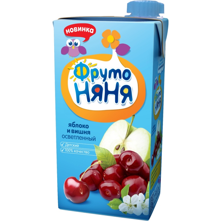 ФрутоНяня 0,5л Нектар яблоко/вишня