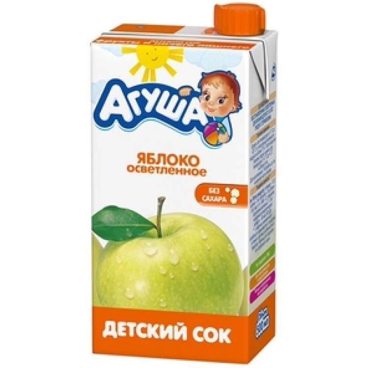 Агуша Сок Яблоко Осветлённый 500мл