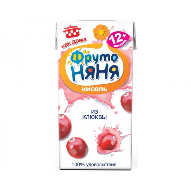 ФрутоНяня 0,2л Кисель из клюквы