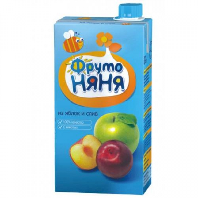 ФрутоНяня 0,5л Нектар яблоко/слива/мякоть