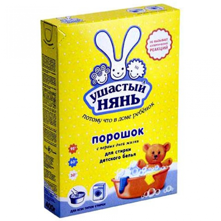 УШАСТЫЙ НЯНЬ Стиральный порошок 400г
