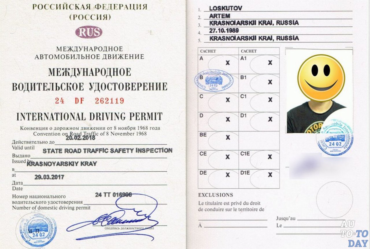 Особенности водительских прав международного образца