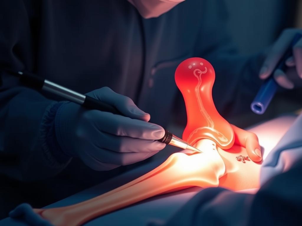 operation to remove an osteophyte or exostosisфото