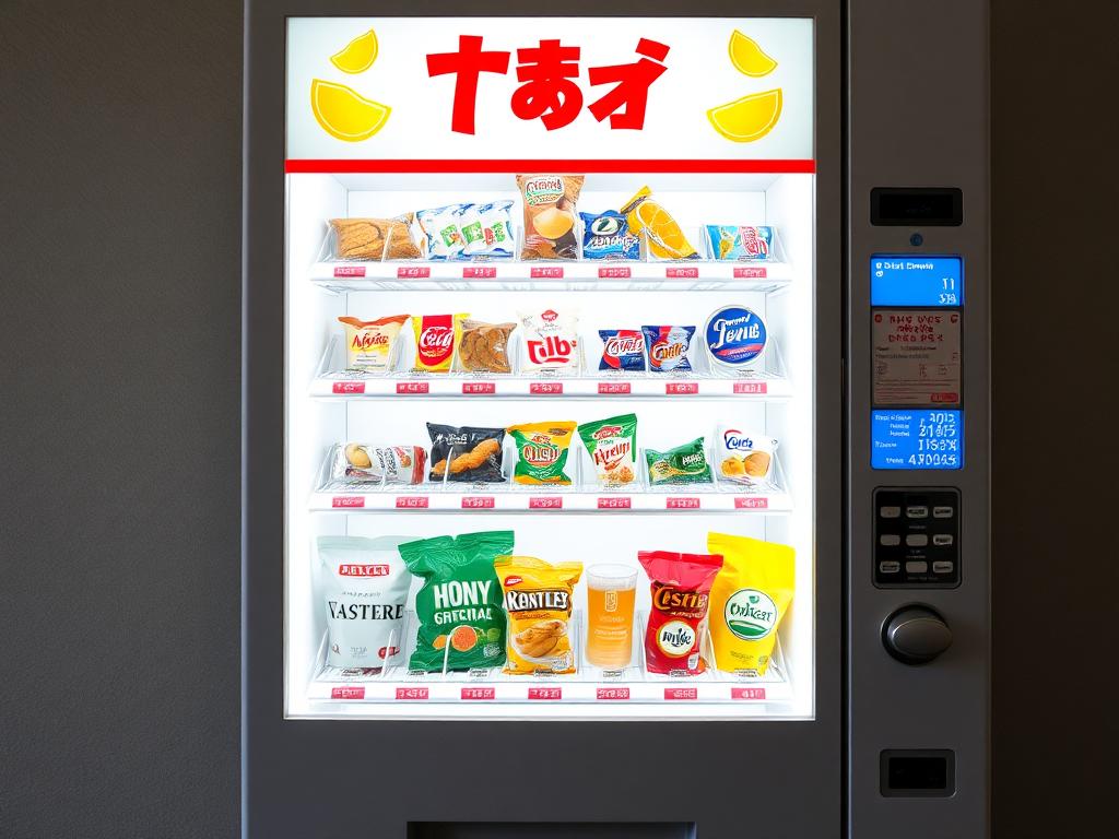 vending machine with foodфото