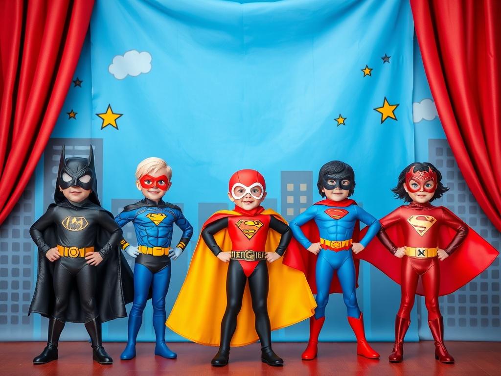 Superheroes for children's partiesфото