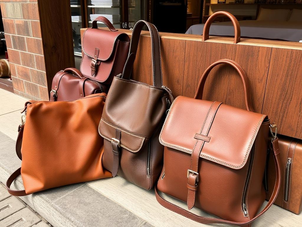 leather bagsфото